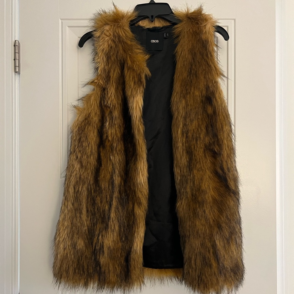 Faux fur vest